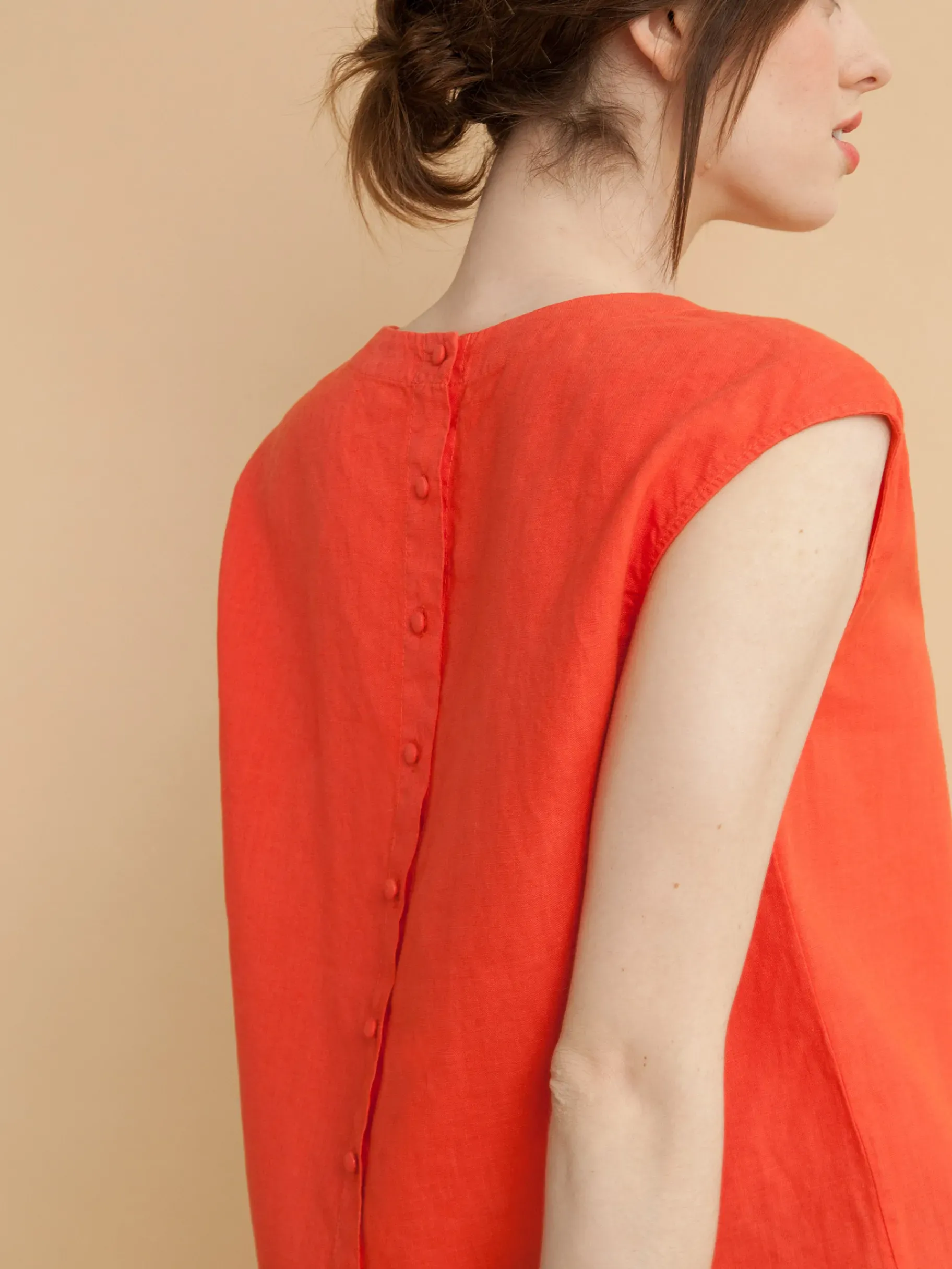 BENSIMON Tops & Chemises<T-shirt fadette COQUELICOT