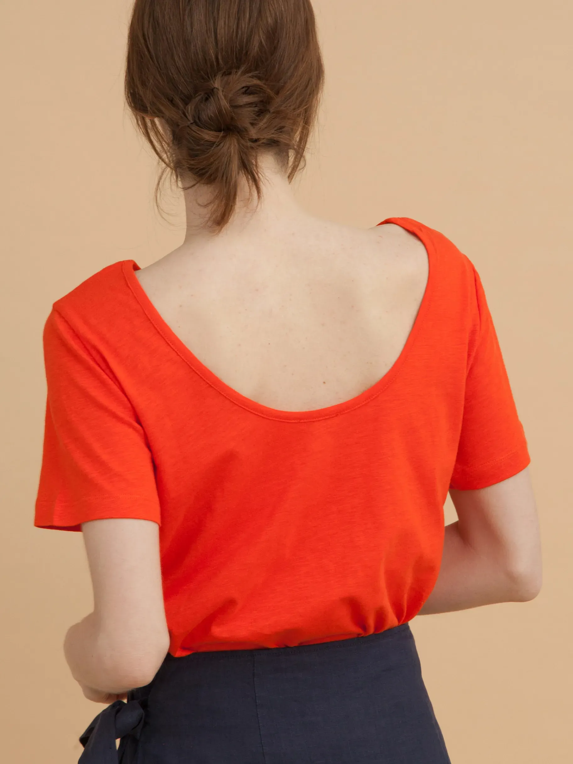 BENSIMON Tops & Chemises<T-shirt flavio COQUELICOT