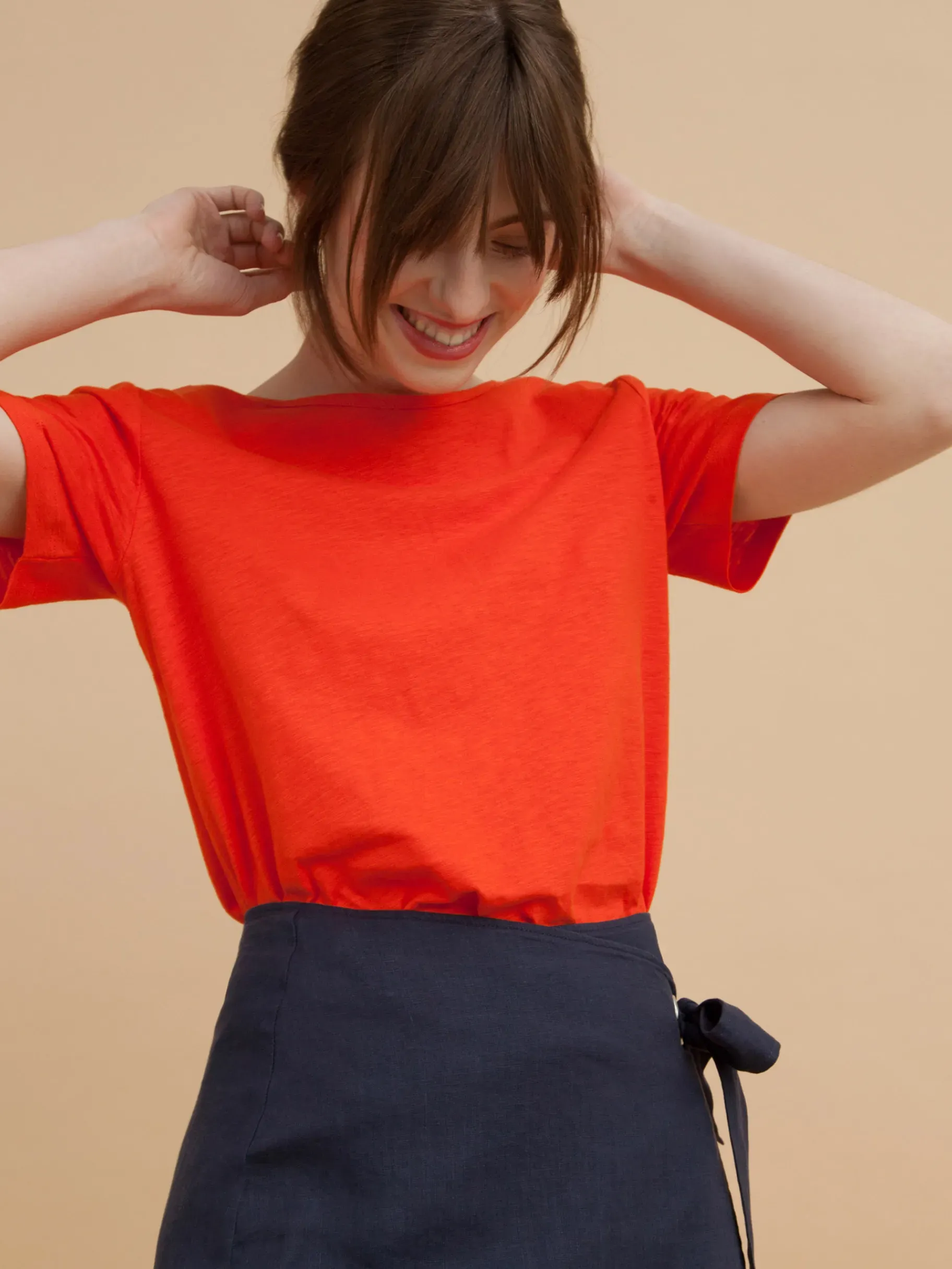BENSIMON Tops & Chemises<T-shirt flavio COQUELICOT