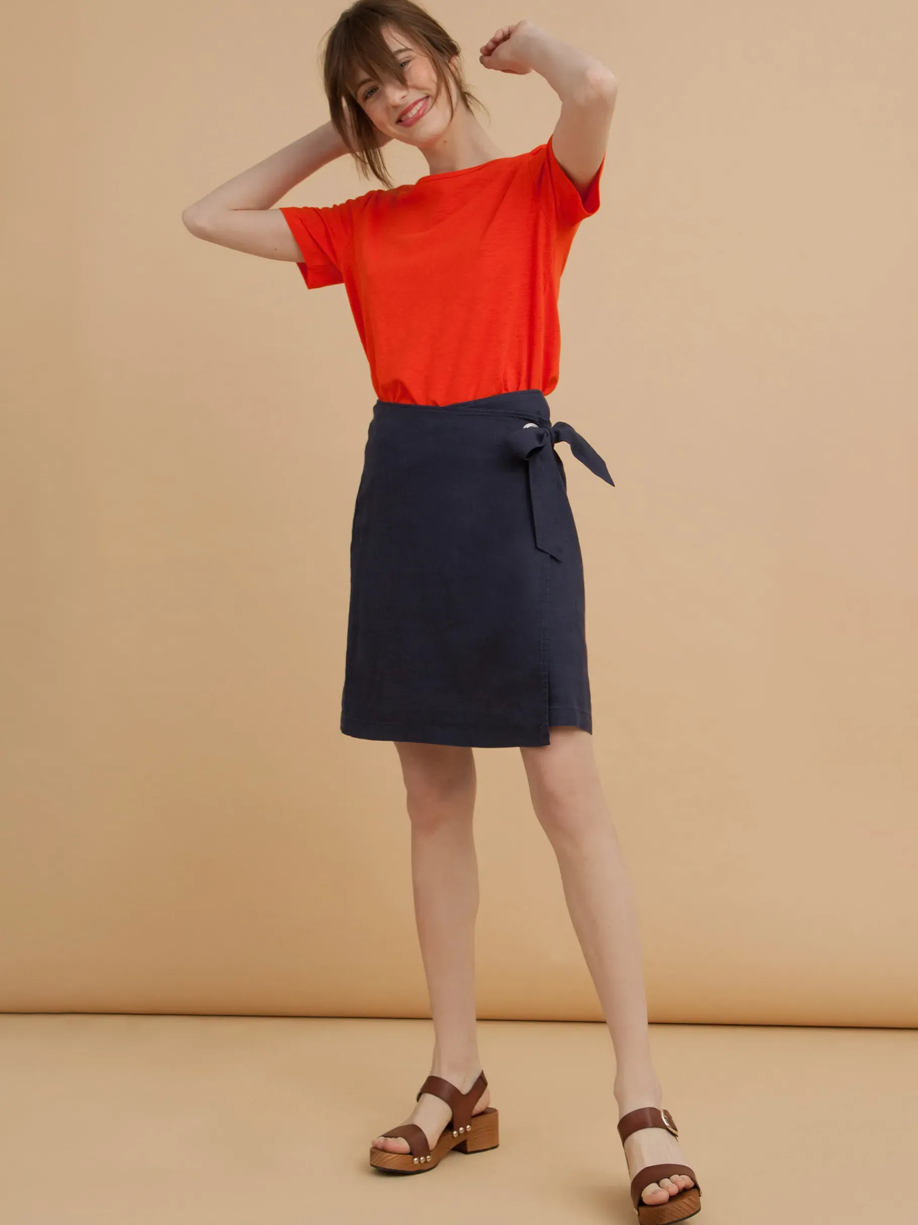 BENSIMON Tops & Chemises<T-shirt flavio COQUELICOT