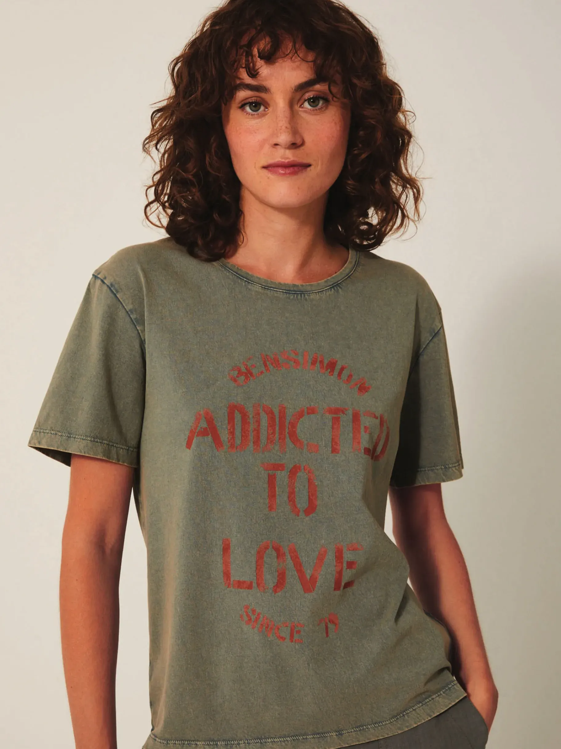 BENSIMON Tops & Chemises<T-shirt july ARDOISE