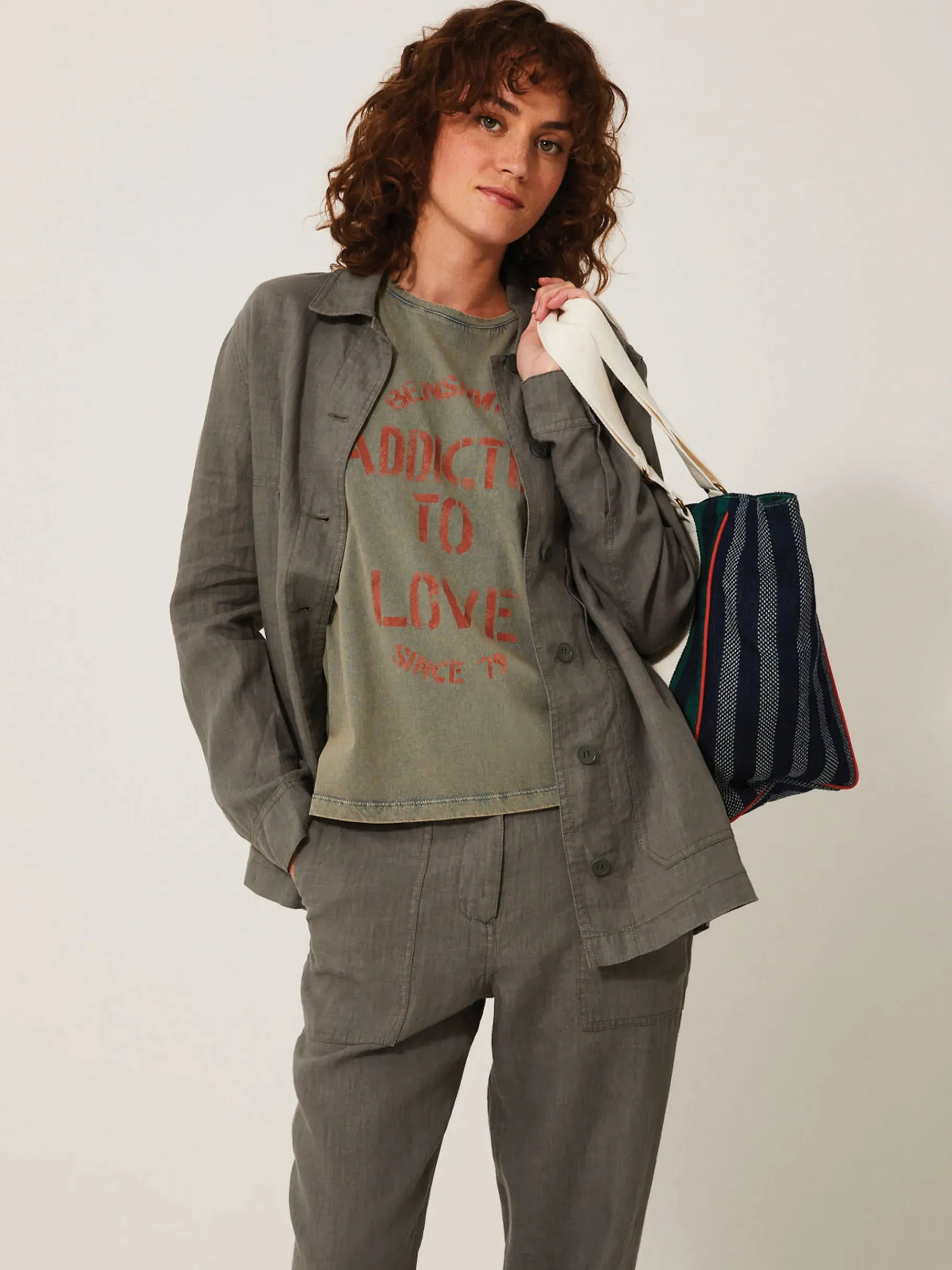 BENSIMON Tops & Chemises<T-shirt july ARDOISE