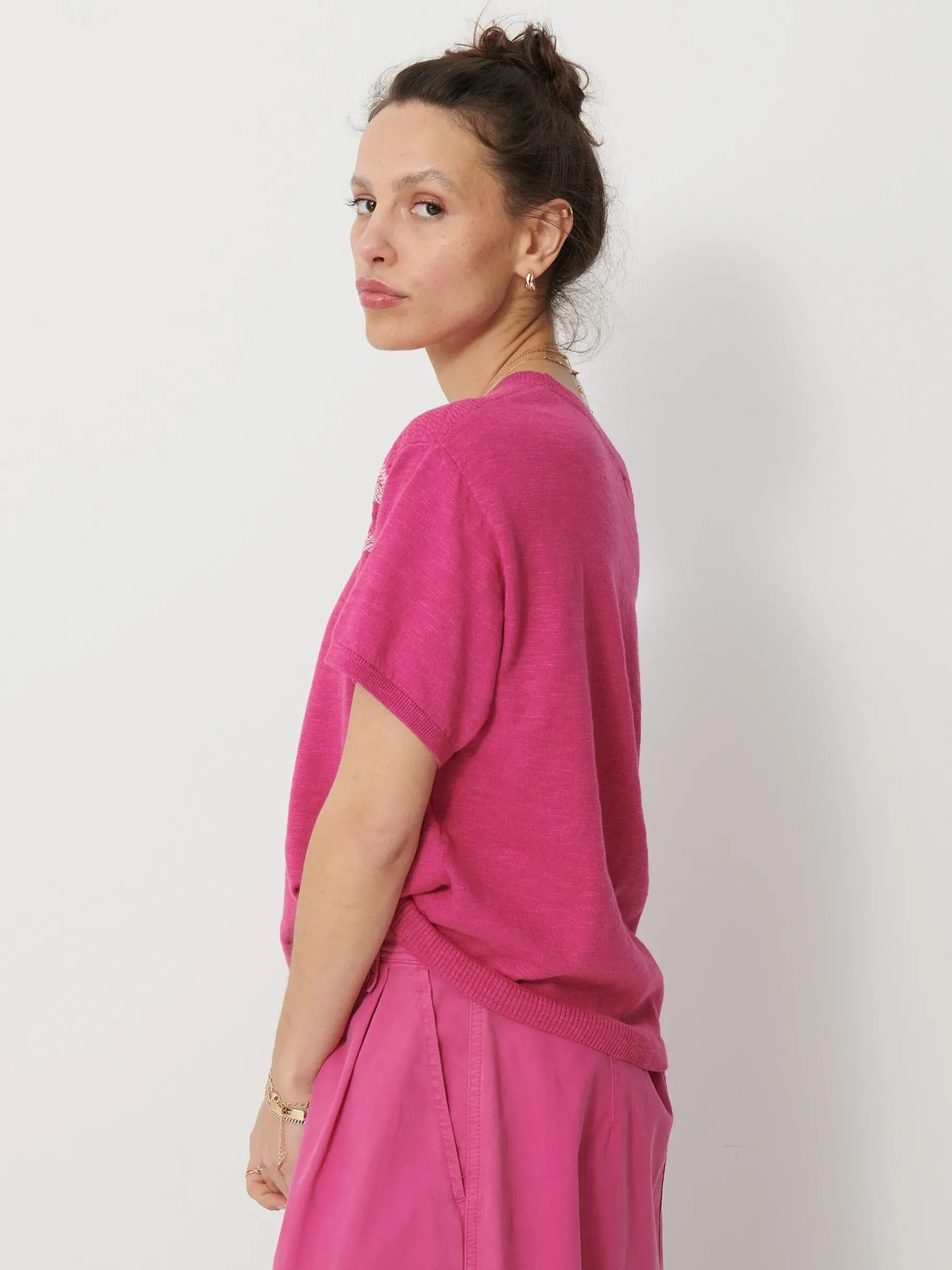 BENSIMON Pulls, Sweats & Gilets<T-shirt martin FUSHIA