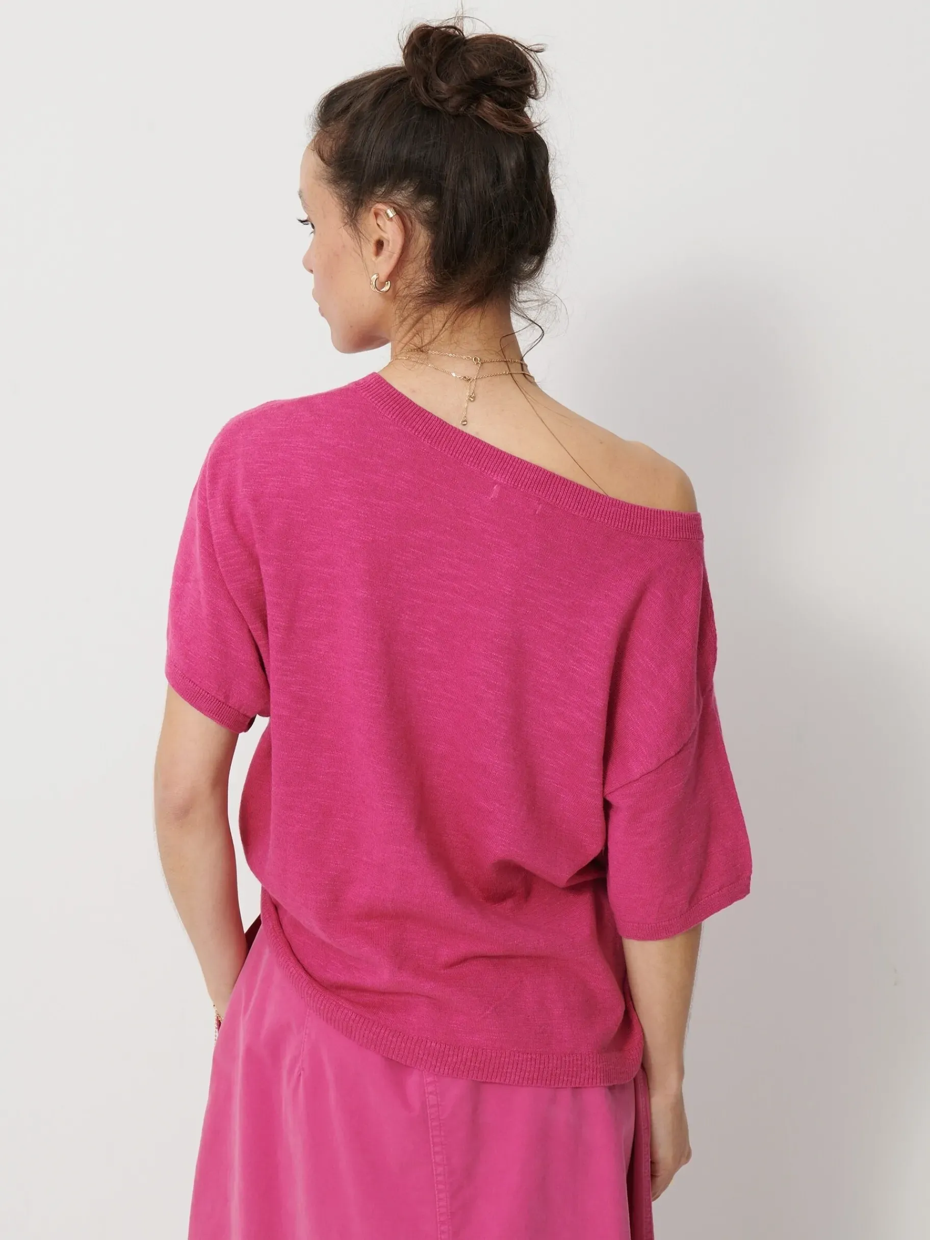 BENSIMON Pulls, Sweats & Gilets<T-shirt martin FUSHIA