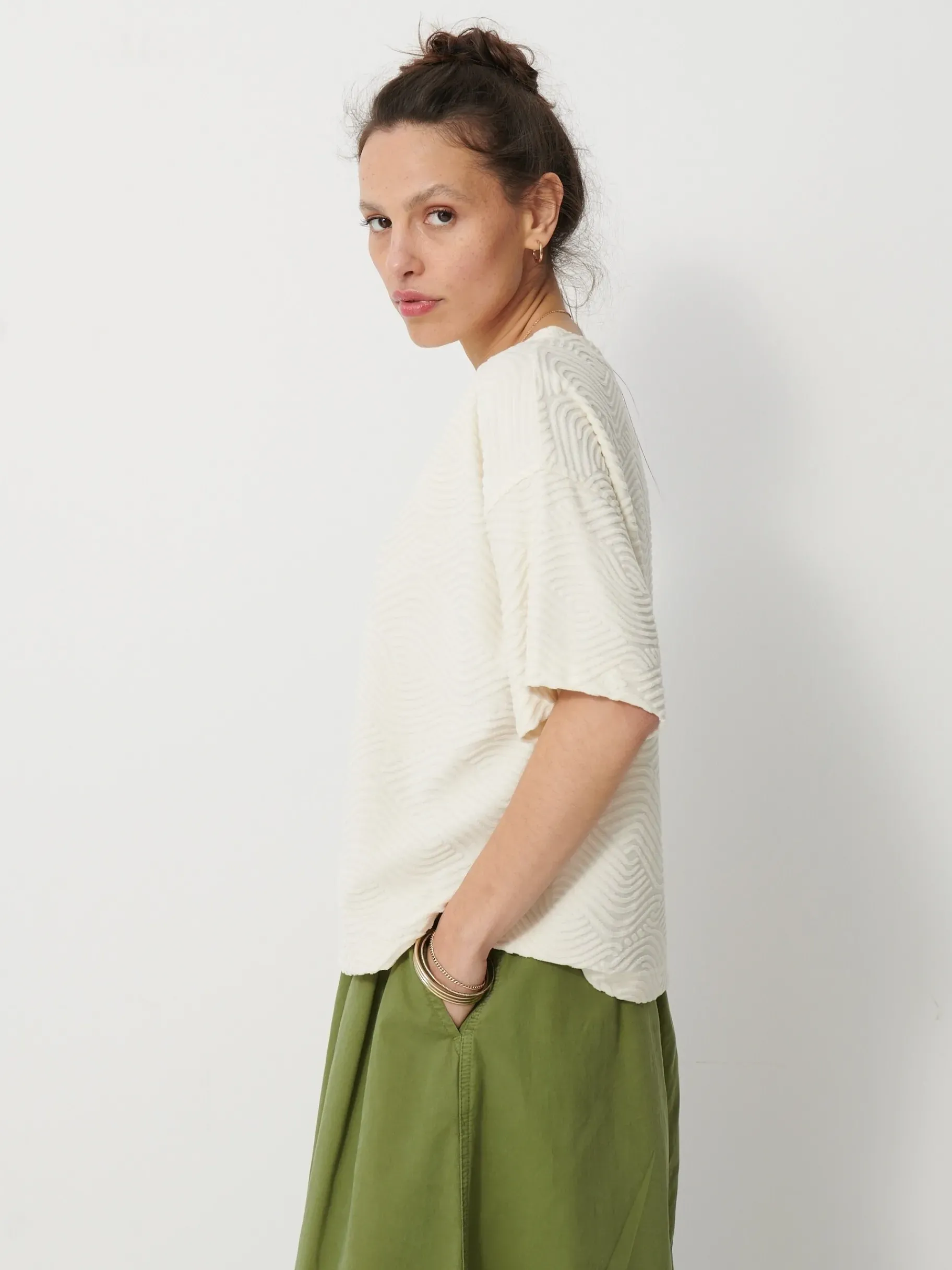 BENSIMON Pulls, Sweats & Gilets<T-shirt martin IVOIRE