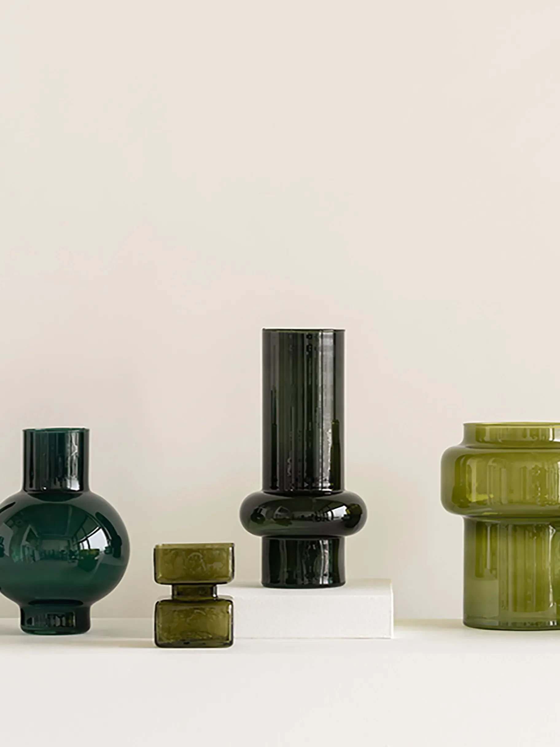 BENSIMON Vases<Vase verre recycle d20.5 h25cm - u... OLIVE