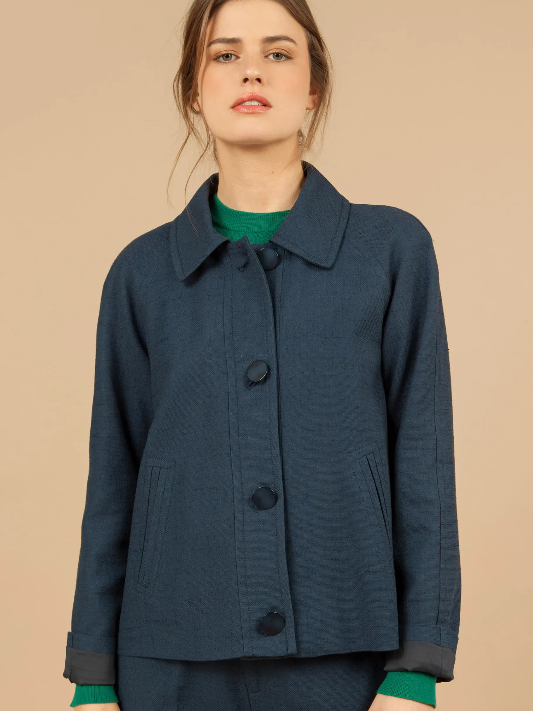BENSIMON Manteaux & Vestes<Veste fact MARINE