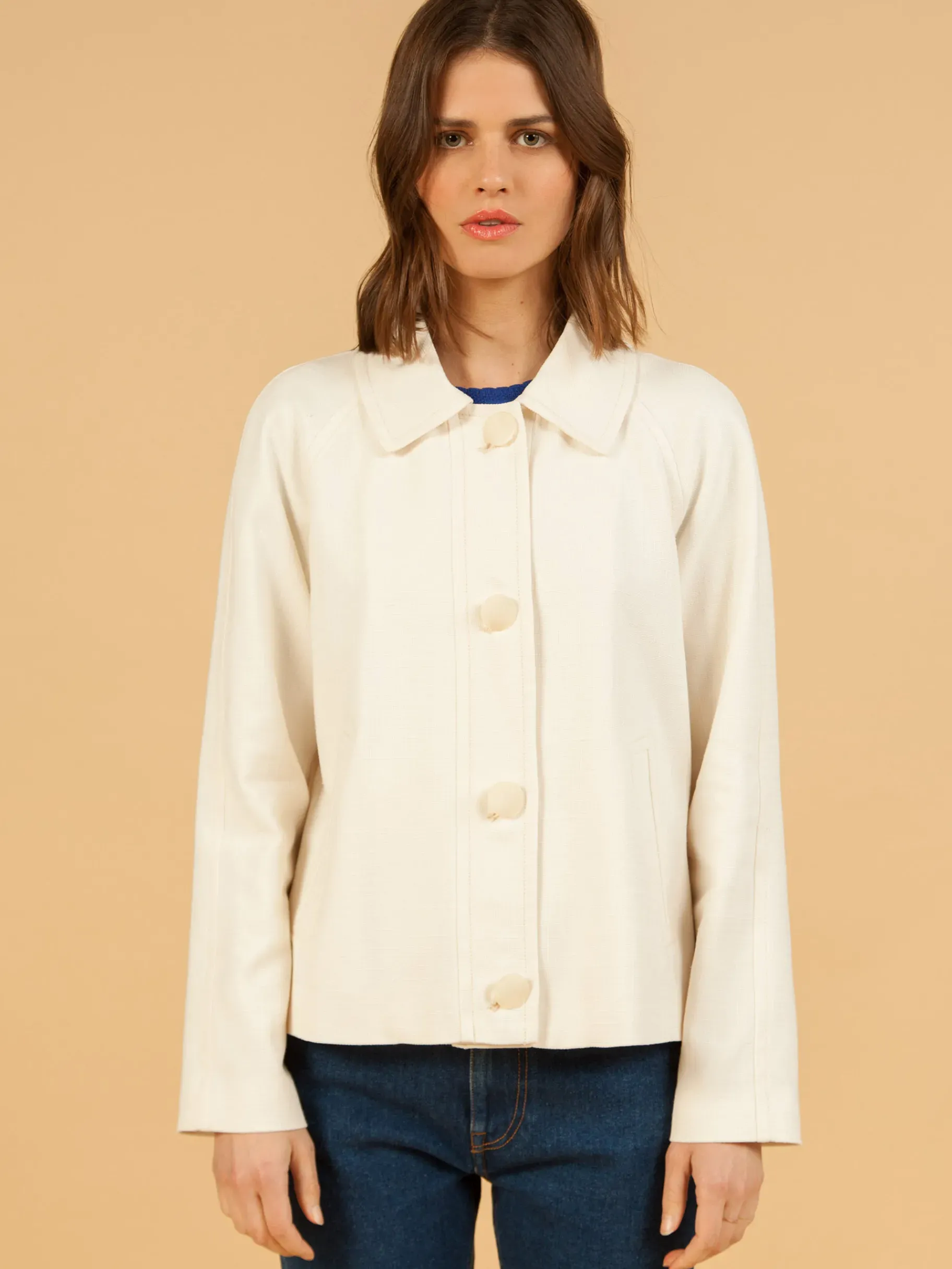 BENSIMON Manteaux & Vestes<Veste fact #ffffff